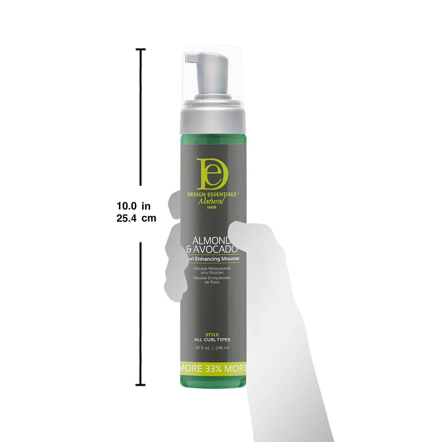 Design Essentials Almond and Avocado Curl Enhancing Hair Mousse for Curly Hair; 10 Oz (Pack of 1) Beauty & Personal Care Design Essentials