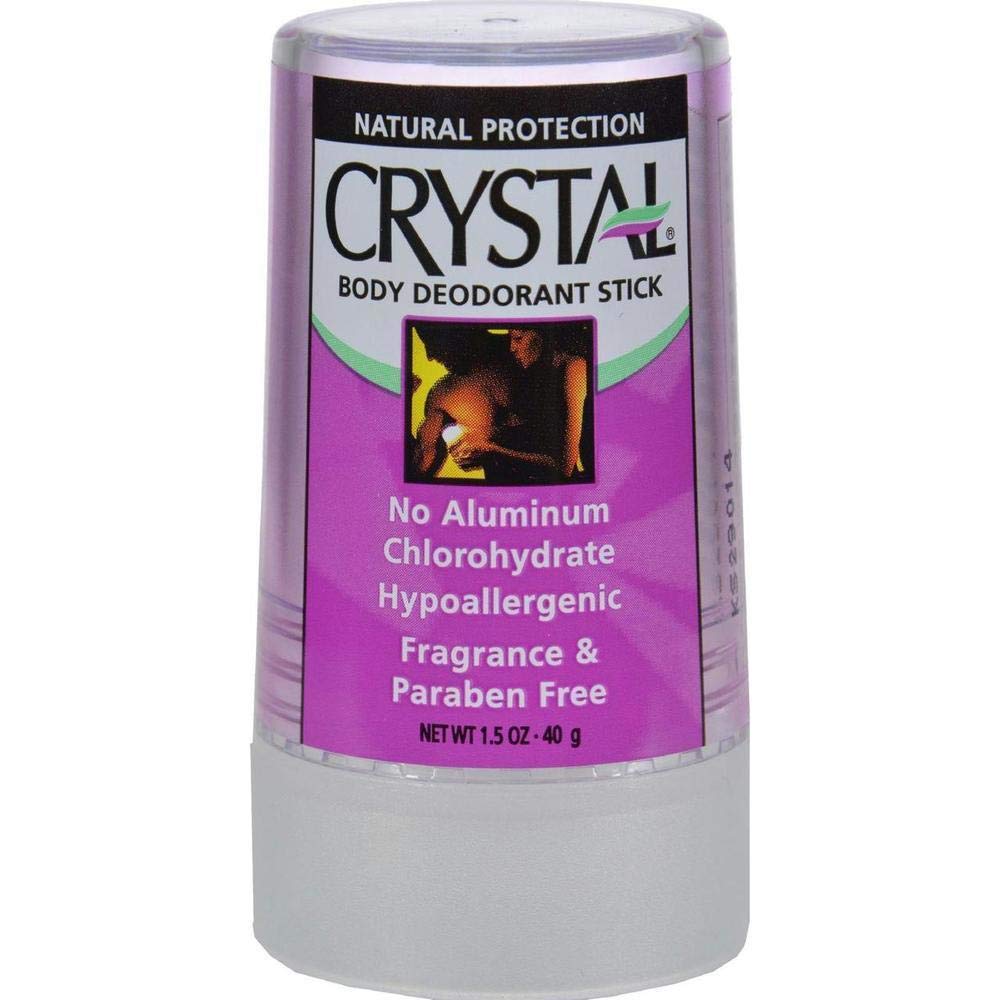 Crystal Body Deodorant Travel Stick, Unscented 1.5 oz (Pack of 6) Beauty and Personal Care Crystal Essence