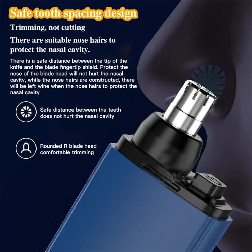 Hyxowgt Brillanten Portable Nose Hair Trimmer, 2 in 1 Ear and Nose Hair Trimmer Clipper for Men, USB Rechargeable Electric NoseHair Trimmers Remover Beauty and Personal Care Hyxowgt