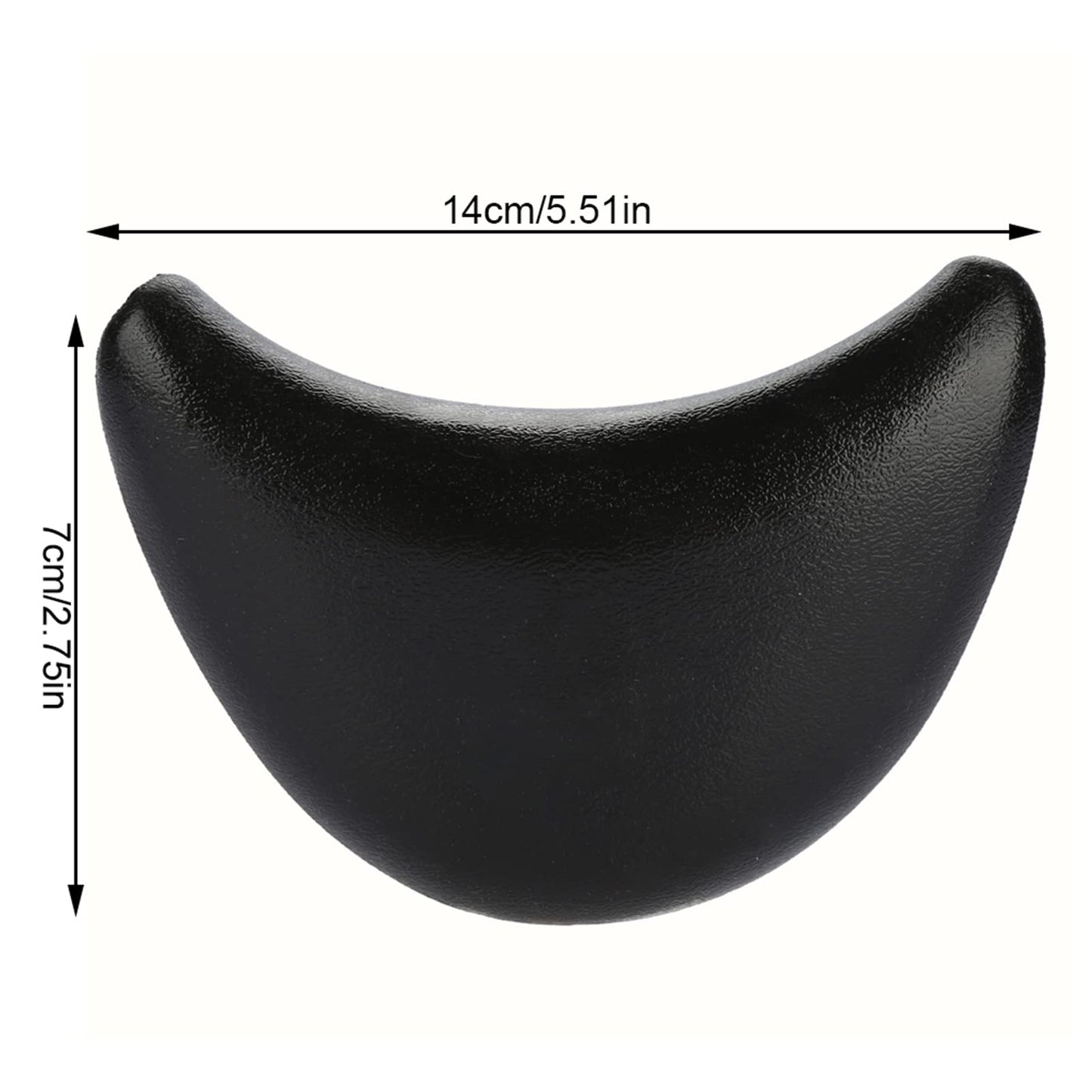 Keenso Wash Basin Cushion, Silicone Neck Pillow, Neck Shampoo Bowl Cushion for Wash Basin for Salon Spa Home Hairdressing Black 14 × 7cm Beauty and Personal Care Keenso