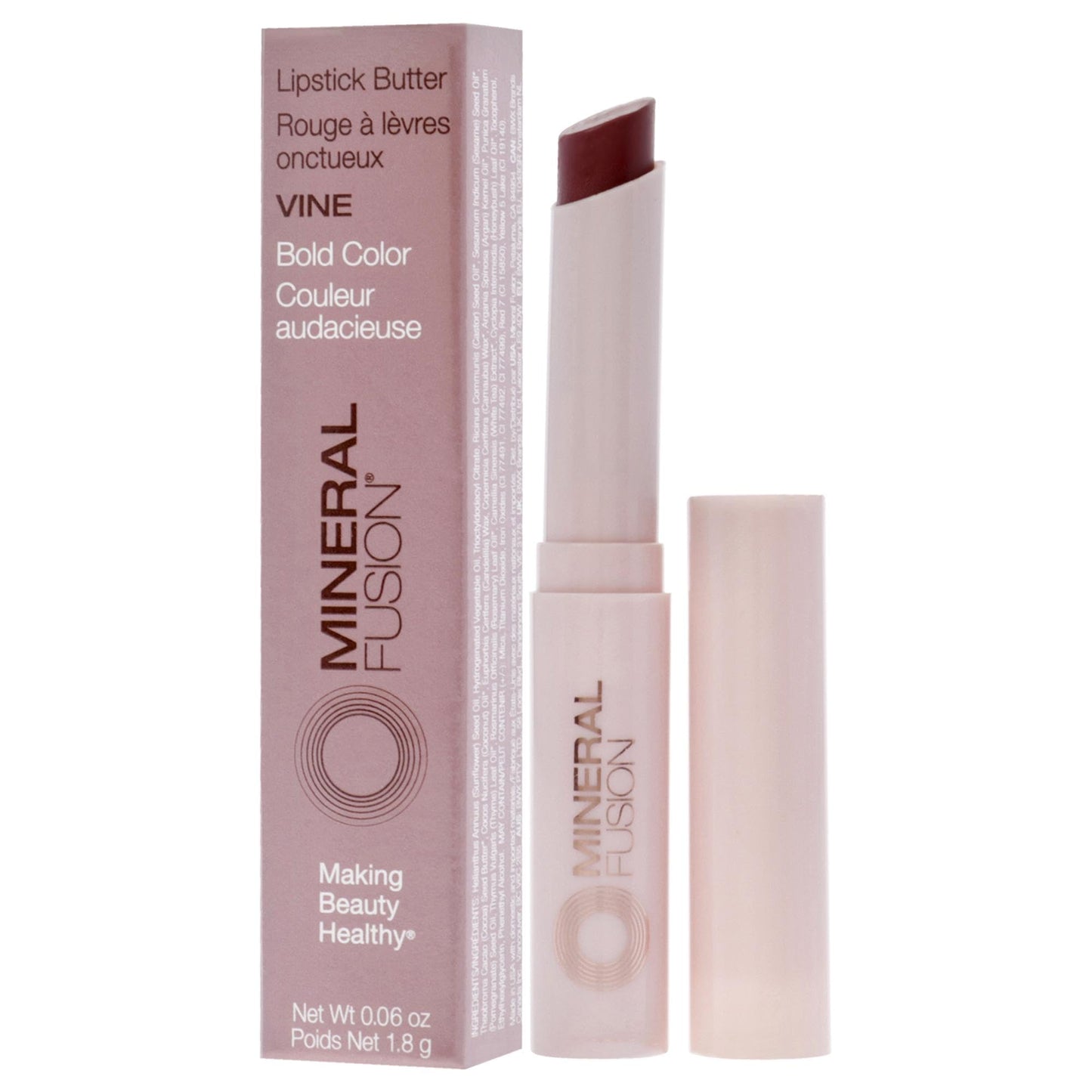 Mineral Fusion, Lipstick Butter Vine, 0.06 Ounce Beauty & Personal Care Mineral Fusion
