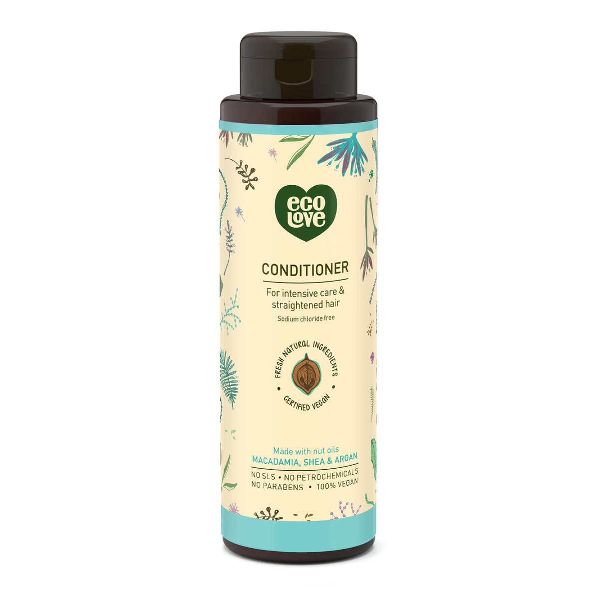 ecoLove Vegan Hair Conditioner with Natural Moroccan Oil Extract, 17.6 oz