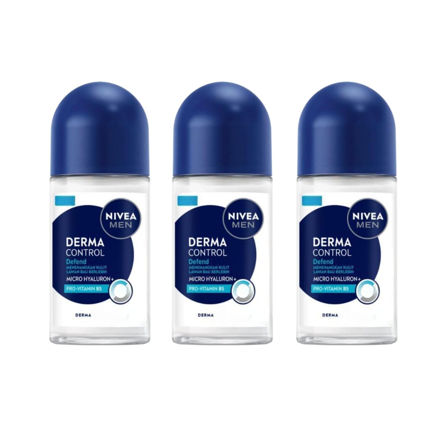 Nivea Deo Derma Control Defend Roll-On Deodorant - 1.69 fl oz - Pack of 3 Beauty and Personal Care NIVEA