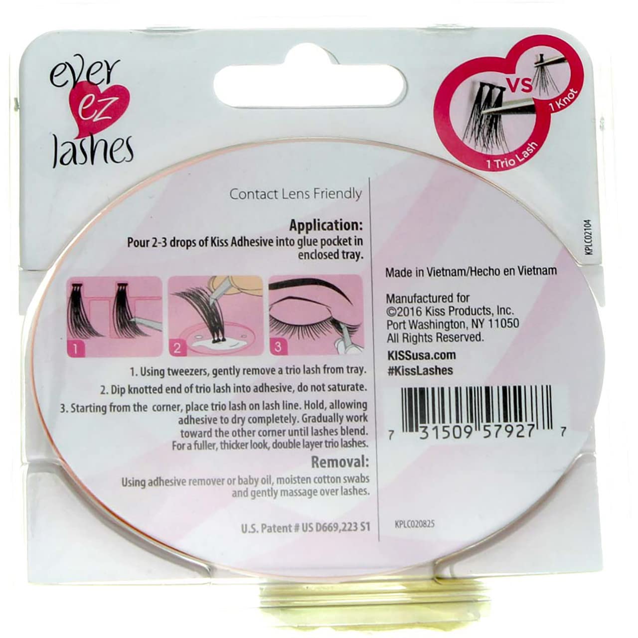 Kiss Ever-Ez Trio Lashes Medium Combo Beauty & Personal Care KISS