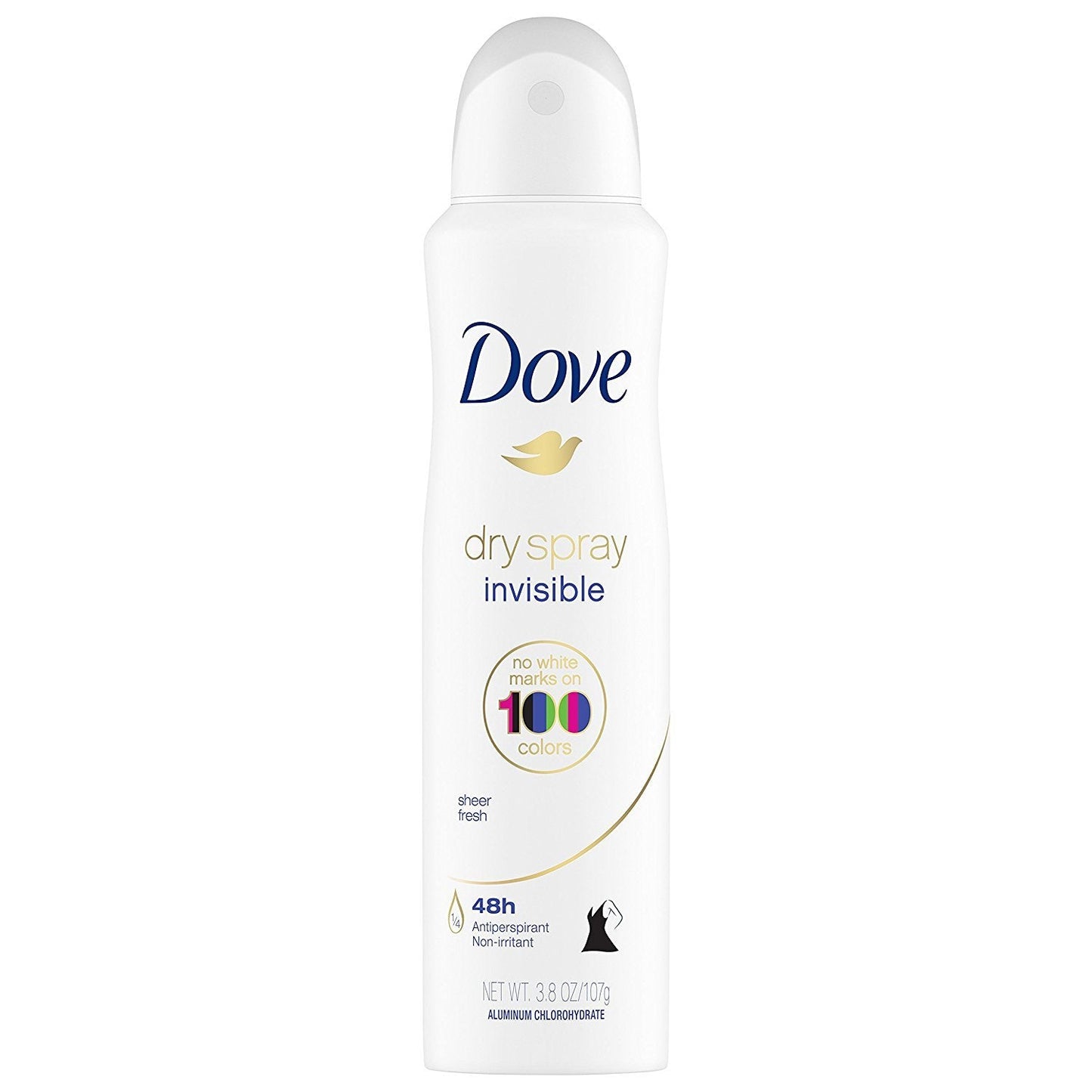 Dove Dry Spray Antiperspirant - Invisible - Sheer Fresh - Net Wt. 3.8 OZ (107 g) Per Can - Pack of 3 Cans Beauty and Personal Care Dove