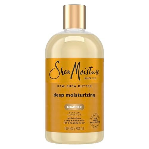 SheaMoisture Raw Shea Butter Deep Moisturizing Shampoo Raw Shea Butter for Dry, Damaged or Transitioning Hair with Argan Oil For a Healthy Glow 13 oz Beauty & Personal Care SheaMoisture