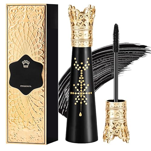 4D Silk Fiber Lash Mascara Waterproof, Liquid Lash Extension Crown Mascara Black Volume and Length, Long Lasting, Thickening & Lengthening, All Day Beauty & Personal Care KlsyChry