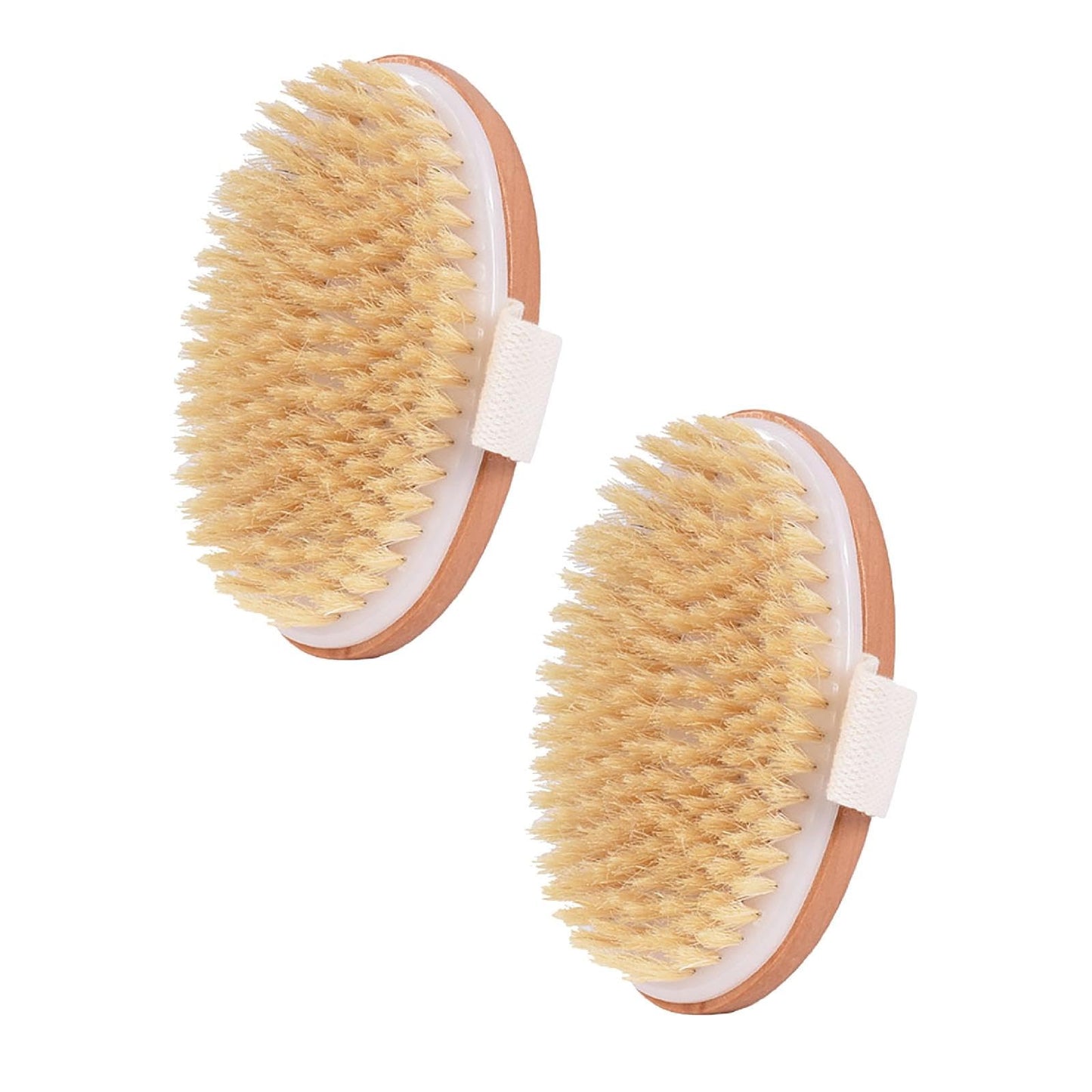 2 Pack Dry Brushing Body Brush for Lymphatic Drainage,Natural Bristle Exfoliating Body Scrubber for Women,Bath & Body Brushes for Cellulite Beauty and Personal Care Gooddyiyukey