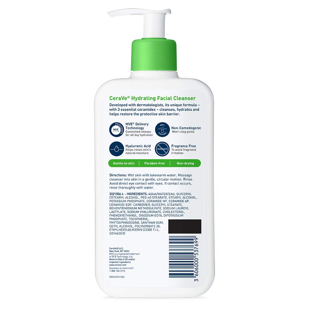 CeraVe Hydrating Facial Cleanser 12 oz (Pack of 8) Beauty & Personal Care CeraVe