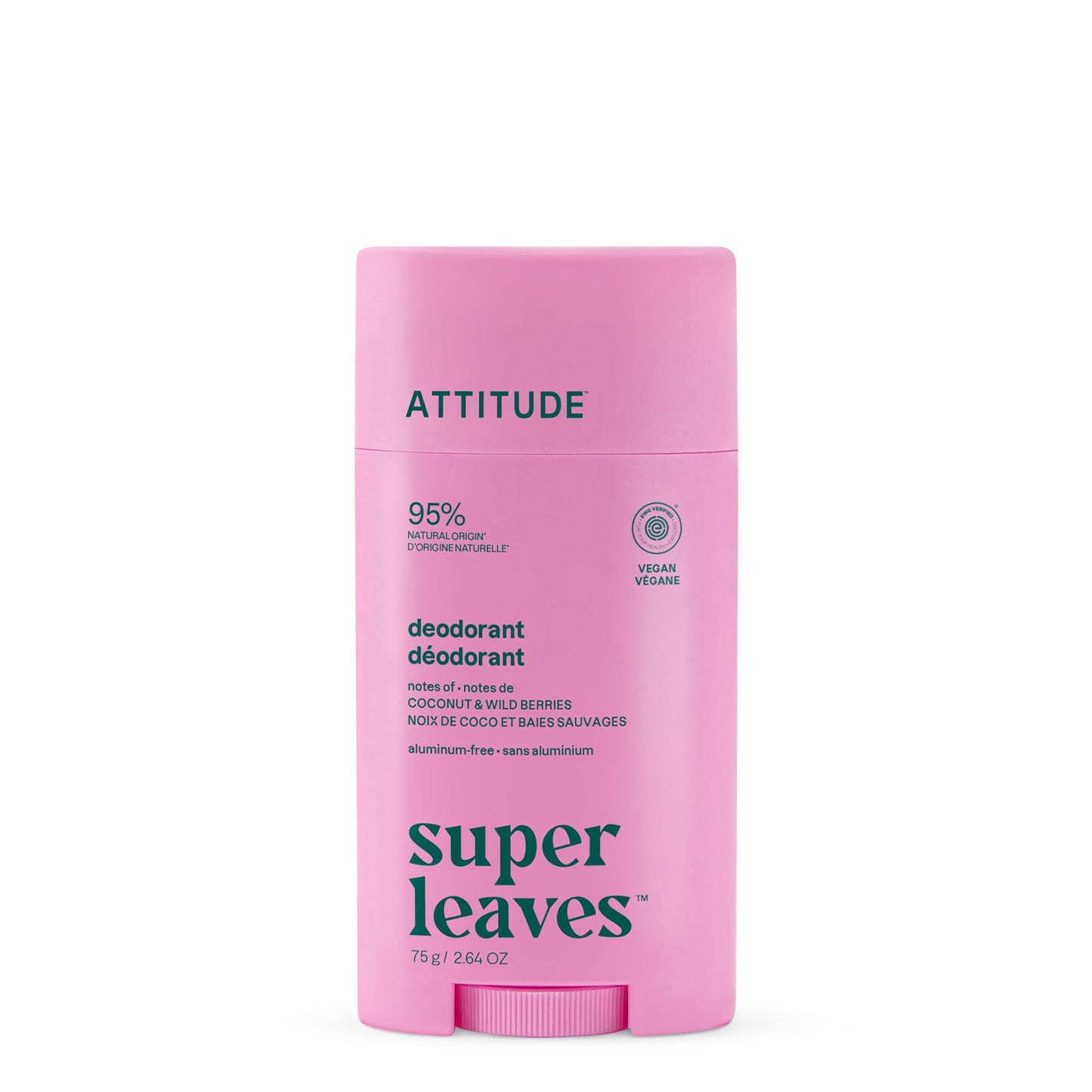 ATTITUDE Aluminum Free Deodorant, Natural Origin Ingredients, EWG Verified, Odor Control With Baking Soda, Twist & Glide, Dermatologically Tested Beauty and Personal Care ATTITUDE