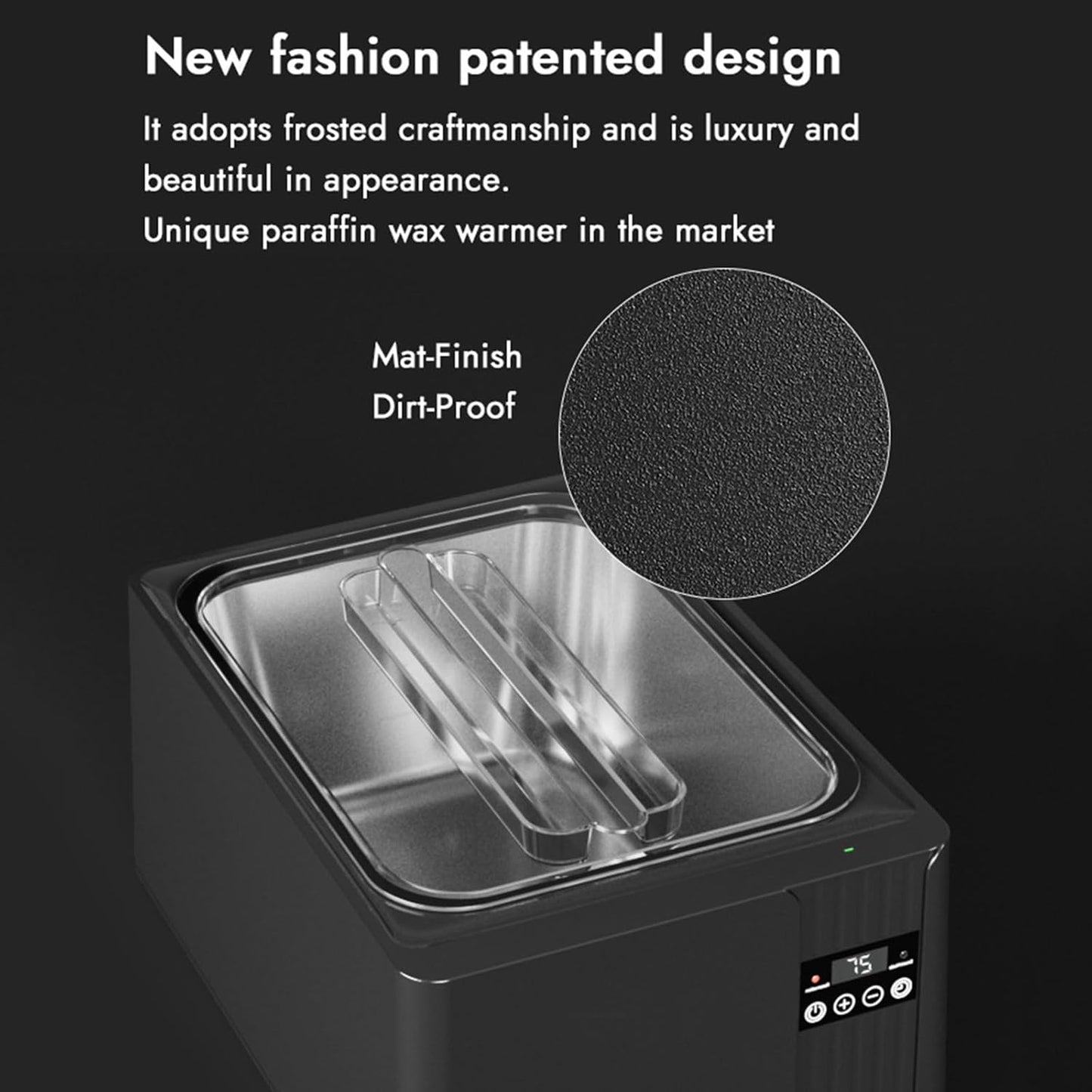 RENJJPBO Paraffin Wax Bath, 9000ml Smart Wax Machine with Hands and Feet Mask, 3 Modes Available, Big Volume, Automatic Temperature Control, Digital Beauty and Personal Care RENJJPBO