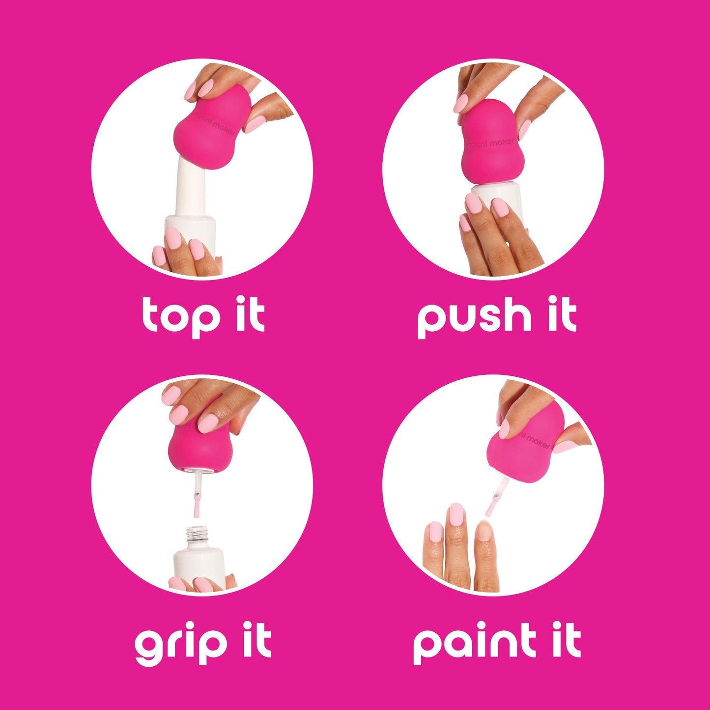 Mani Maker Universal Nail Polish Grip for Precision Painting Perfect for DIY Manicures, Nail Artists, and Professionals - Easy to Use, Suitable Beauty & Personal Care Mani Maker