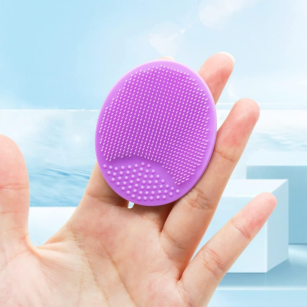 Face Scrubber, Silicone Face Scrubber, Soft Silicone Facial Cleansing Brush Face Exfoliator Blackhead Acne Pore Pad Cradle Cap Face Wash Brush Beauty & Personal Care MR LION