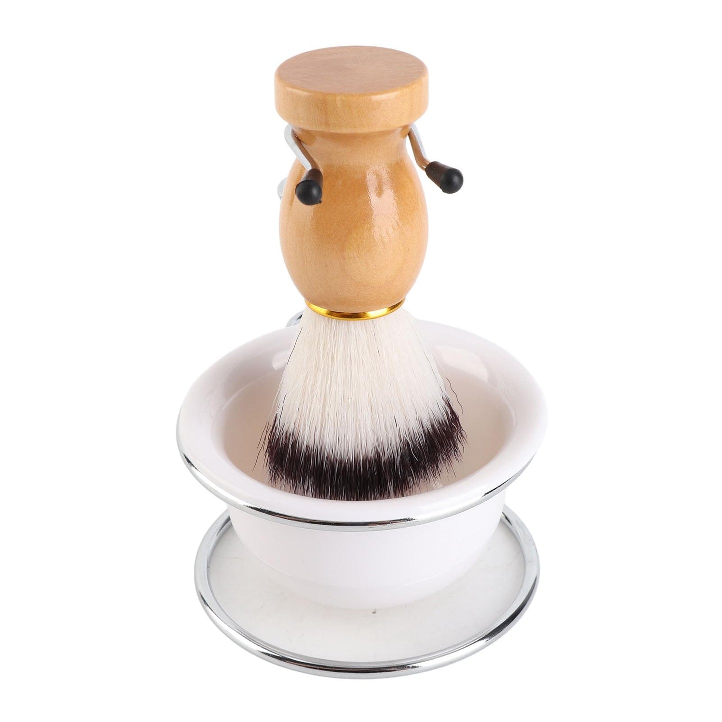 ZJchao Shaving Brush, Shaving Brush Kit with 1 Soap Bowl and 1 Holder Men Kit Holder Stand Soap Bowl Set Brushes For Men For Beauty and Personal Care ZJchao