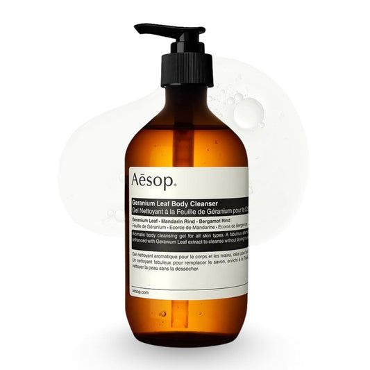 Aesop Geranium Leaf Body Cleanser | Gentle Shower Gel with Geranium, Mandarin and Bergamot Essential Oil Blend to Refresh & Balance Skin | 500 mL Beauty & Personal Care Aesop