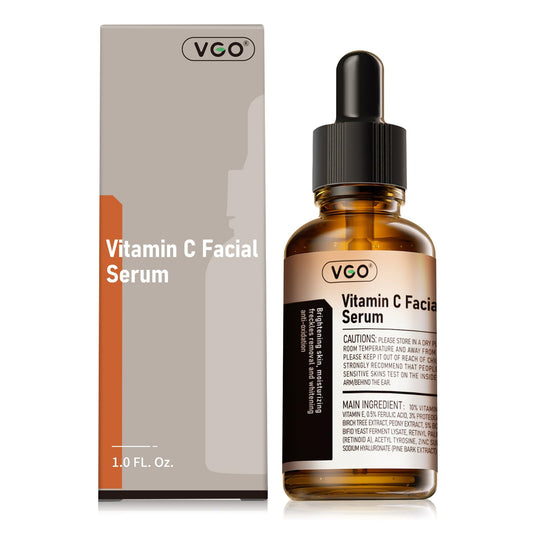 VGO Vitamin C Serum for Face, Vit C Anti Aging Serum with Hyaluronic Acid & Vitamina E, Deep Hydration Facial Care for All Skin Types, 1.01oz / 30ml Beauty & Personal Care VGO