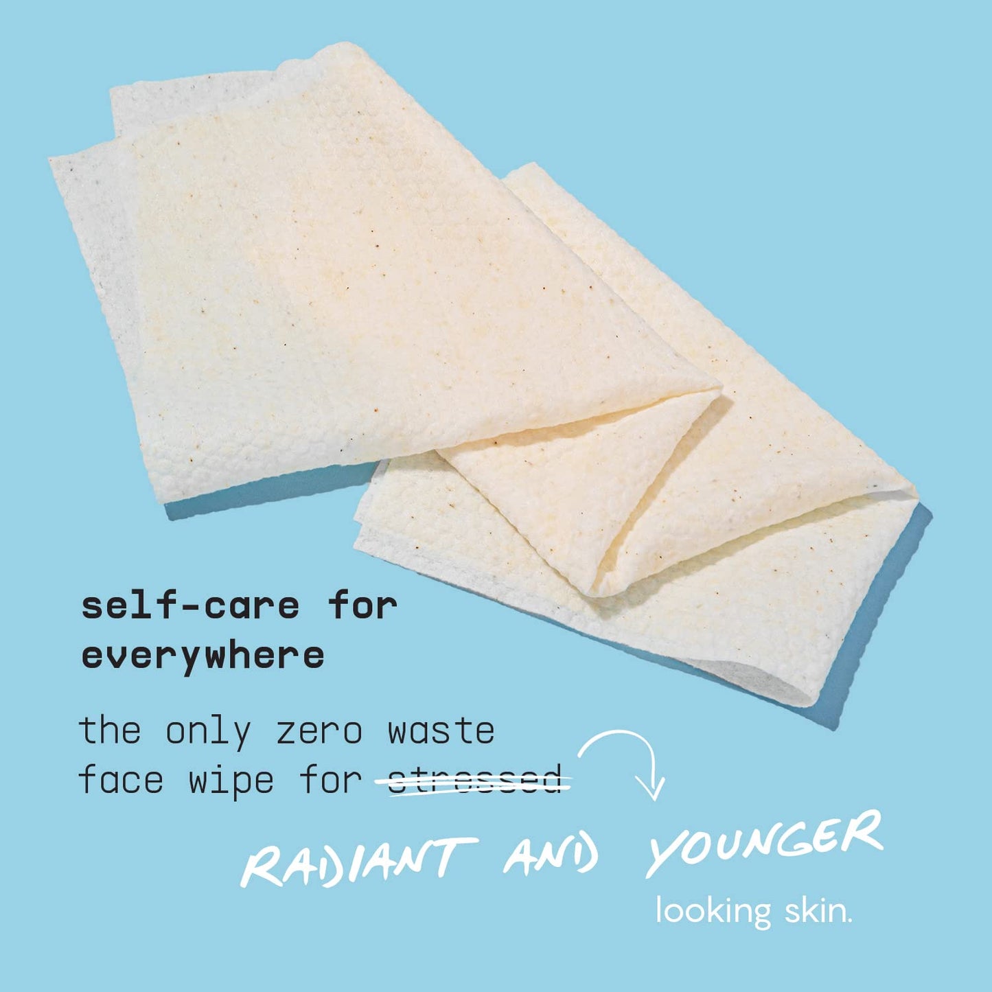 Calm Line Facial Wipes - Brightening Cleaning Wipes, Unscented Moist Towelettes Individually Wrapped - Natural Wipes & Face Wash Cloth for Facial Beauty & Personal Care BUSYCO