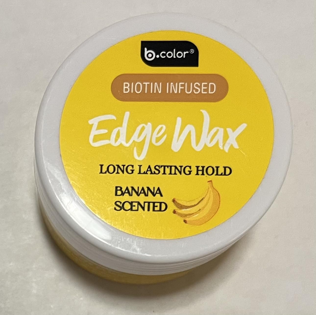 B.color Biotin Infused Edge Wax, Long Lasting Hold, Banana Scented, Flake-Free Formula, 1.4 oz Beauty & Personal Care b-color