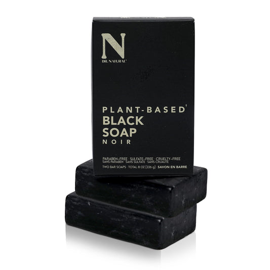 Dr. Natural Black Bar Soap - Gentle Moisturizing Soap Bar - Anti Acne and Blemishes - Moisturizing, Pore Cleanser - Natural African Body Wash - 2 pcs Beauty & Personal Care Dr. Natural