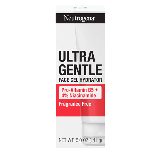 Neutrogena Ultra Gentle Face Gel Hydrator with Pro-Vitamin B5 & 4% Niacinamide Designed for Acne-Prone Skin, Lightweight Gel Cream Targets Uneven Skin Beauty & Personal Care Neutrogena