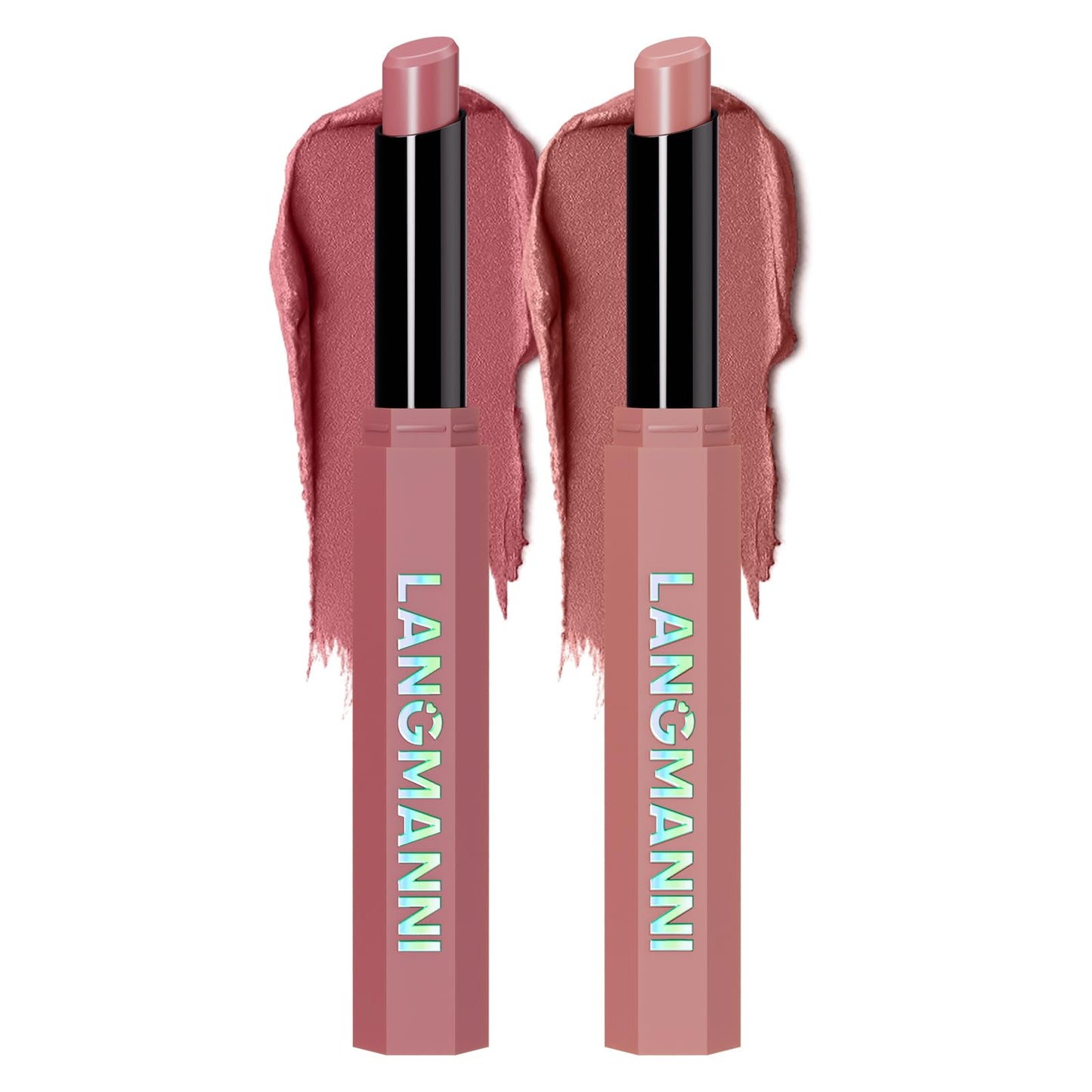 Jolilab 2Pcs Velvet Matte Lipstick Set, Nude to Dark Shades, Long-Lasting, Beauty and Personal Care Jolilab Default Title