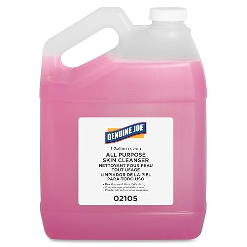 Genuine Joe Liquid Hand Soap with Skin Conditioner, Pink, 1 Gallon, 4 Pack Beauty & Personal Care Genuine Joe