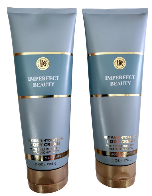 Bath & Body Works Imperfect Beauty Beauty Body Cream 2-Pack - Fresh Floral Moisturizing Lotion Set Beauty & Personal Care Bath & Body Works