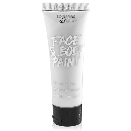 Face and Body Paint Cream, 30ml - Pretend Costume and Dress Up Makeup by Splashes & Spills (White) Beauty & Personal Care splashes & spills