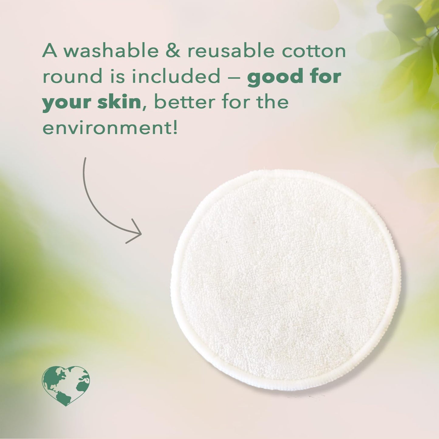 Nourish Organic Body Lotion, Almond Vanilla - Hydrating Body Lotion for Dry Skin with Aloe Vera & Shea Butter (8 Oz) + Washable Cotton Round Beauty & Personal Care Nourish Organic