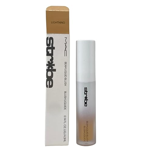 M.A.C Cosmetics Strobe Beam Liquid Blush - Lightning (Light beige with Gold Shimmer) - 0.14 fl oz / 4.3 mL Beauty & Personal Care MAC