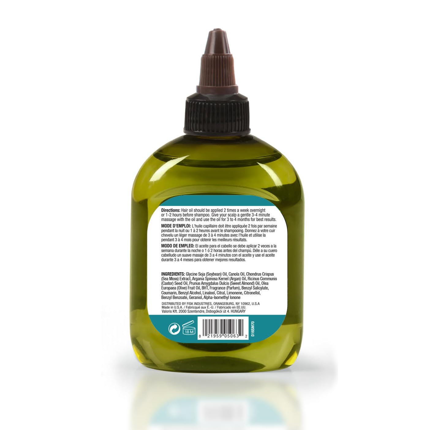 Difeel Premium Anti-Shedding Hair Oil with Sea Moss - 7.1 oz, For Hair Growth and Frizzy, Damaged or Dry Hair Beauty & Personal Care Difeel