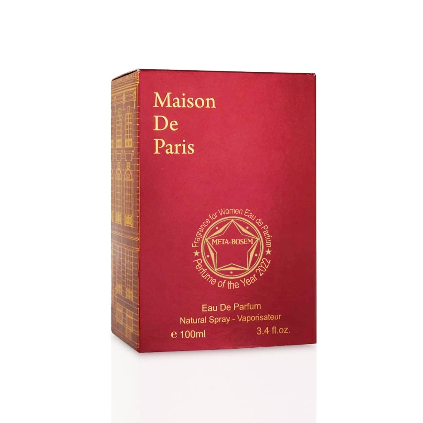 META-BOSEM Mason de Paris, Women Perfume Eau de Parfum Natural Spray - Freshl Notes - Great Holiday Gift - a Classic Bottle, 3.4 Fluid Ounce/100Ml Beauty & Personal Care META-BOSEM