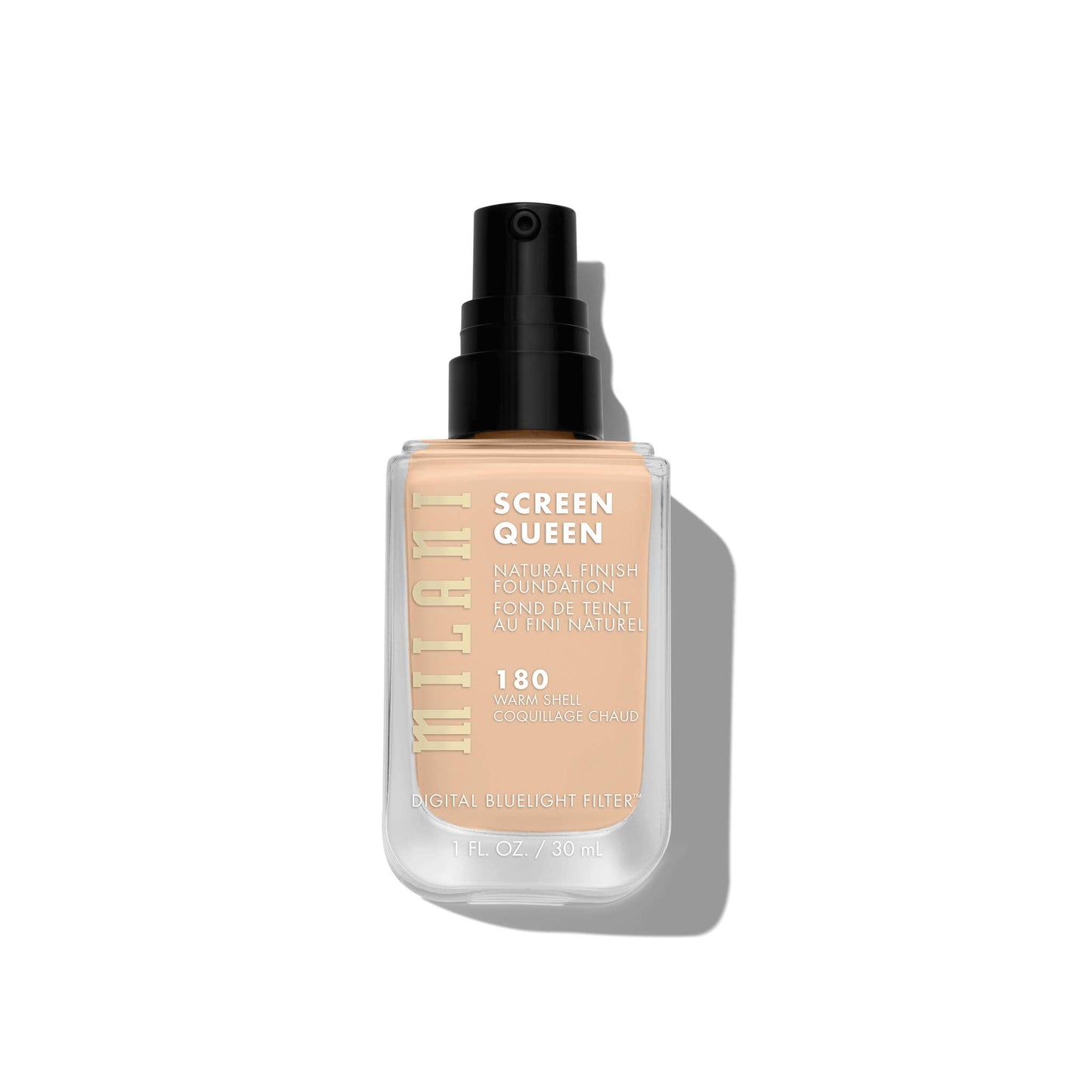 Milani Screen Queen Liquid Foundation Makeup - Cruelty Free Foundation With Digital Bluelight Filter Technology (Warm Shell) Beauty & Personal Care Milani