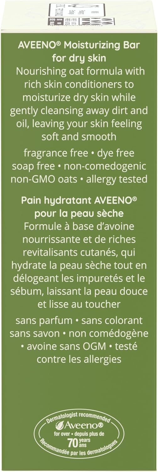Aveeno Bar Dry Size 3.5 Ounce Aveeno Moisturizing Bar For Dry Skin (Pack of 3) Beauty & Personal Care Aveeno