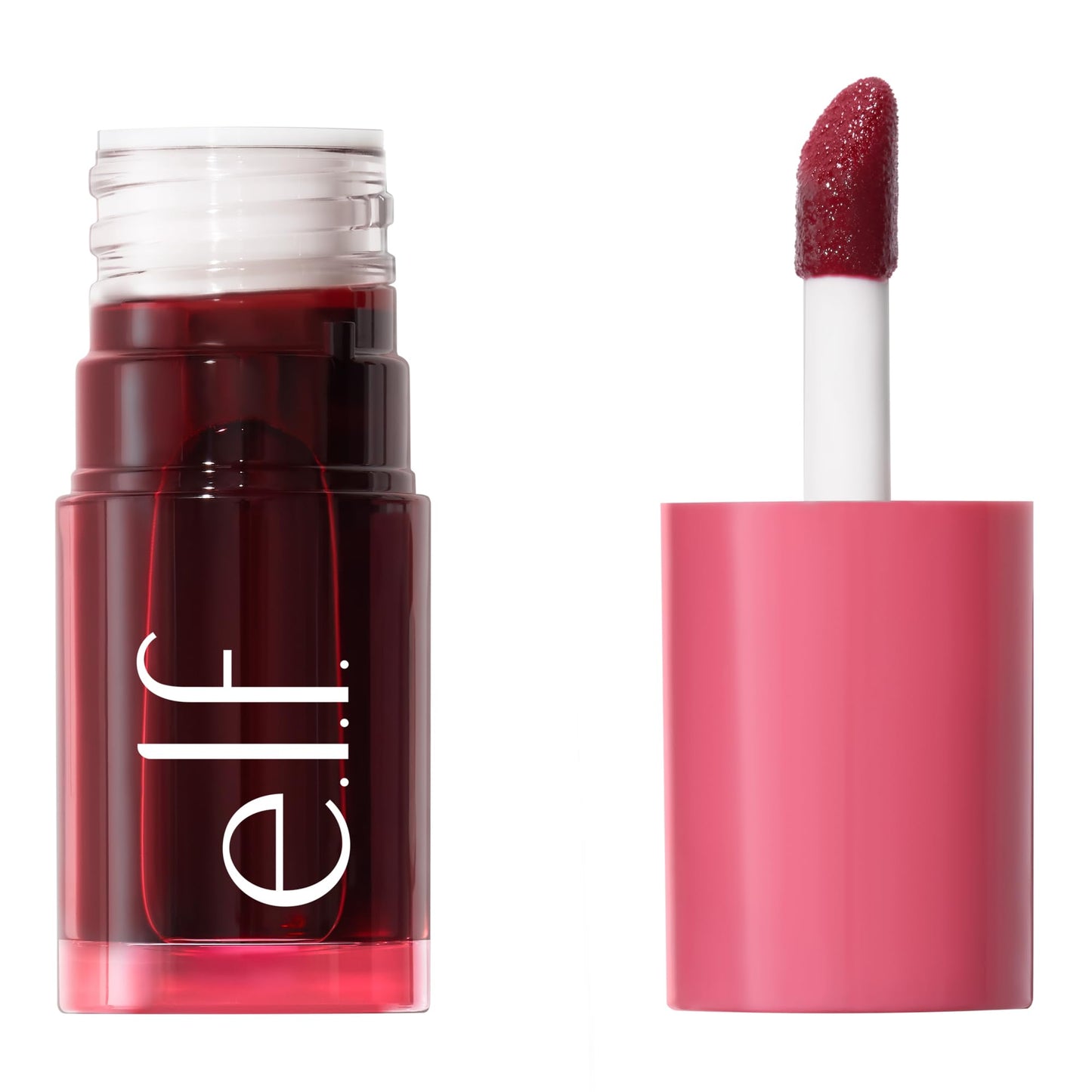 e.l.f. Sheer For It Blush Tint, Multi-Use, Long-Lasting Lip & Cheek Makeup, Creates A Natural Flush Finish, Vegan , Left On Red Beauty & Personal Care e.l.f.