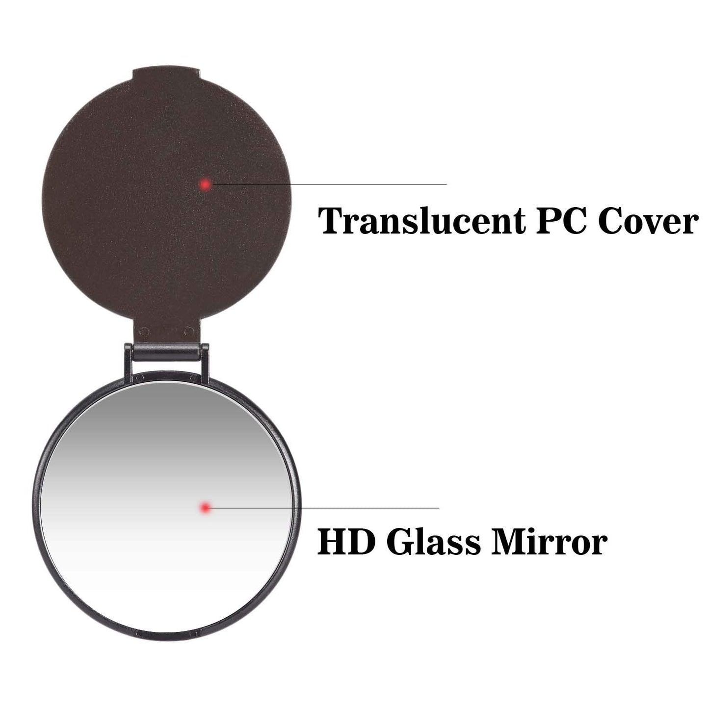 MOMIRA Compact Mirror Bulk Round Makeup Mirror for Purse, Set of 3, 2.6" L x 2.37" W (Blue) Beauty & Personal Care MOMIRA