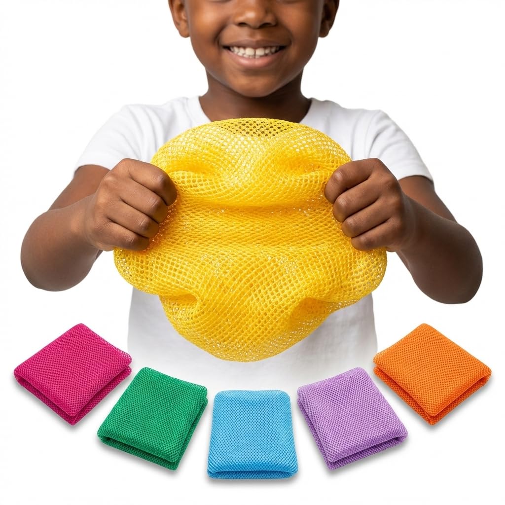 Body sponges for Shower African exfoliating Body net Sponge with Knots, Real, Long, exfoliating net Sponge with 22 Colors Available Made for Both Men Beauty and Personal Care AFRICANA BEAUTY