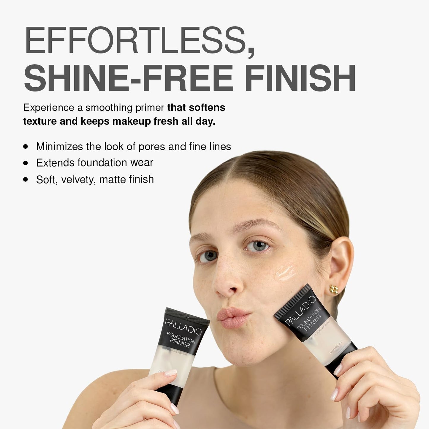 Palladio Foundation Primer, Lightweight and Velvety Primer with Aloe Vera and Chamomile, Wear Alone or As Foundation Base, Minimizes Fine Lines Beauty & Personal Care Palladio