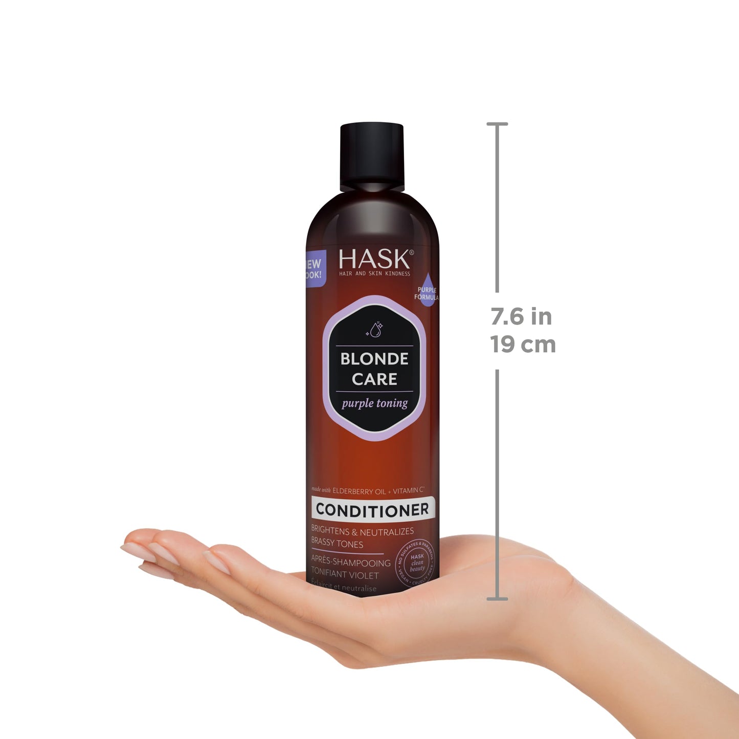 HASK Blonde Care Shampoo + Conditioner Set for Blonde Hair | Sulfate-Free, Gluten-Free, Vegan, Color Safe | 12oz each Beauty & Personal Care HASK