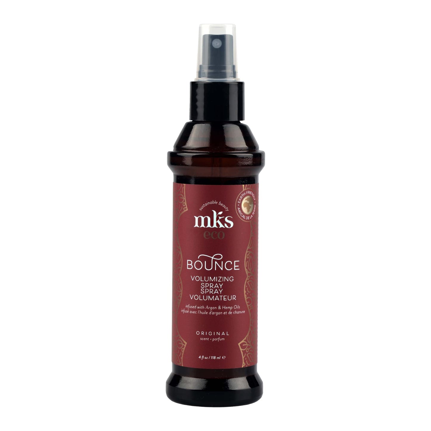 MKS eco Bounce, Original Scent - 4 fl oz - Volumizing Spray - Natural-Looking, Weightless Volume - Moroccan Argan Oil, Hemp Seed Oil & Panthenol Beauty & Personal Care Earthly Body