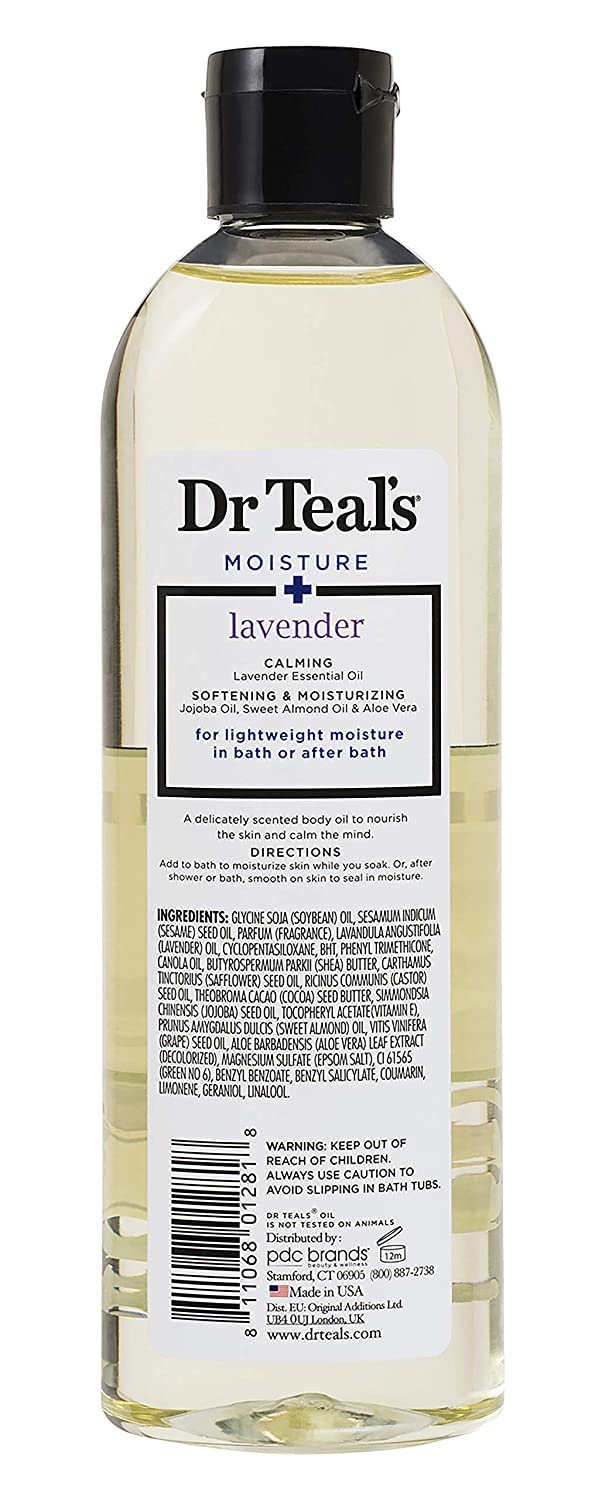 Dr. Teals Bath & Body Oil Variety Gift Set (2 Pack, 8.8oz Ea.) - Soothing Lavender & Rejuvenating Eucalyptus & Spearmint - Essential Oils Hydrate Skin Beauty and Personal Care Dr Teal's