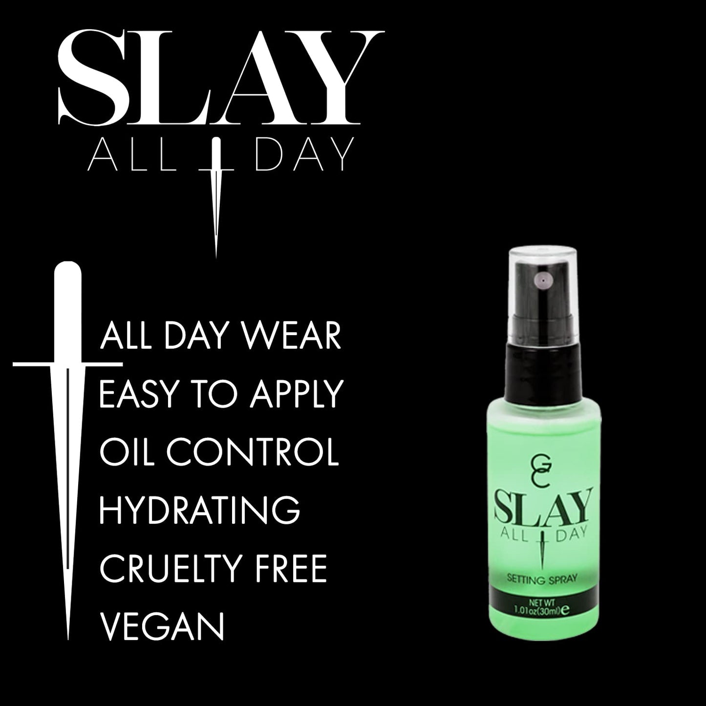 Gerard Cosmetics Makeup Setting Spray Mini (Cucumber), Slay All Day Scented Makeup Finishing Spray, Oil Control, Matte Finish, Cruelty Free, Made USA Beauty & Personal Care Gerard Cosmetics