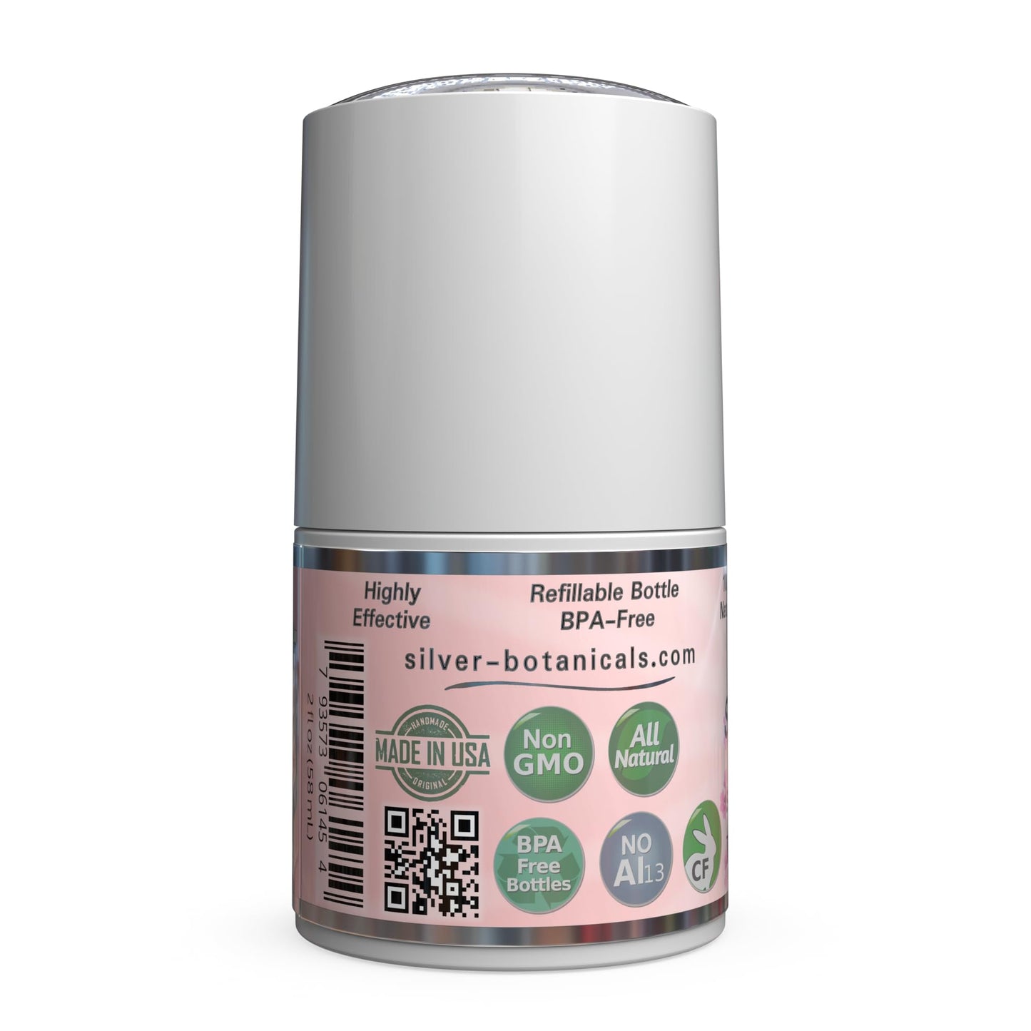 Silver Shield Deodorant - Sensitive Skin Formula - Floral Scent - All Natural Colloidal Silver Deodorant (Roll-on, 2 oz.) Beauty and Personal Care Silver Botanicals