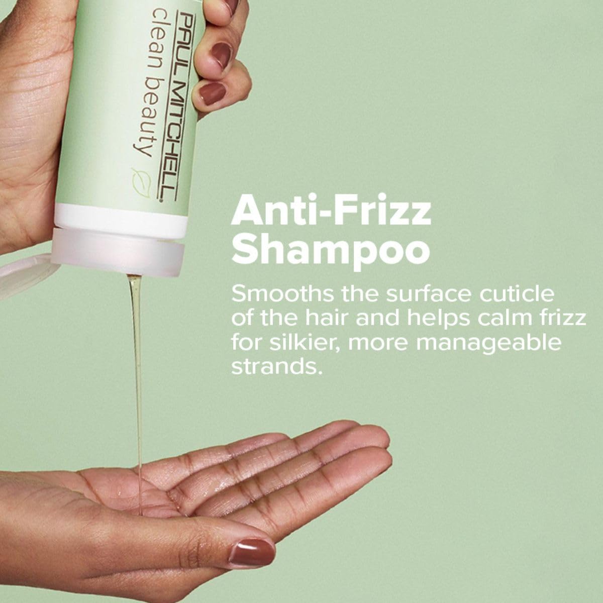 Paul Mitchell Clean Beauty Anti-Frizz Shampoo, Smoothes Hair, Calms Frizz, For Textured, Frizz-Prone Hair, 8.5 fl. oz. Beauty & Personal Care Paul Mitchell