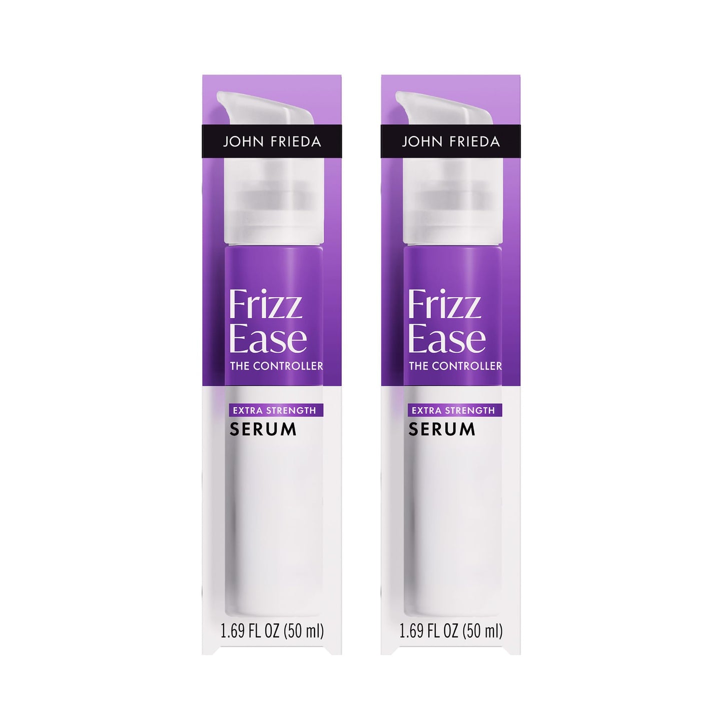 John Frieda Frizz Ease Extra Strength Hair Serum for Thick & Coarse Hair, Anti-Frizz Smoothing Serum with Argan & Coconut Oil, 1.69 fl oz, Pack of 2 Beauty & Personal Care John Frieda