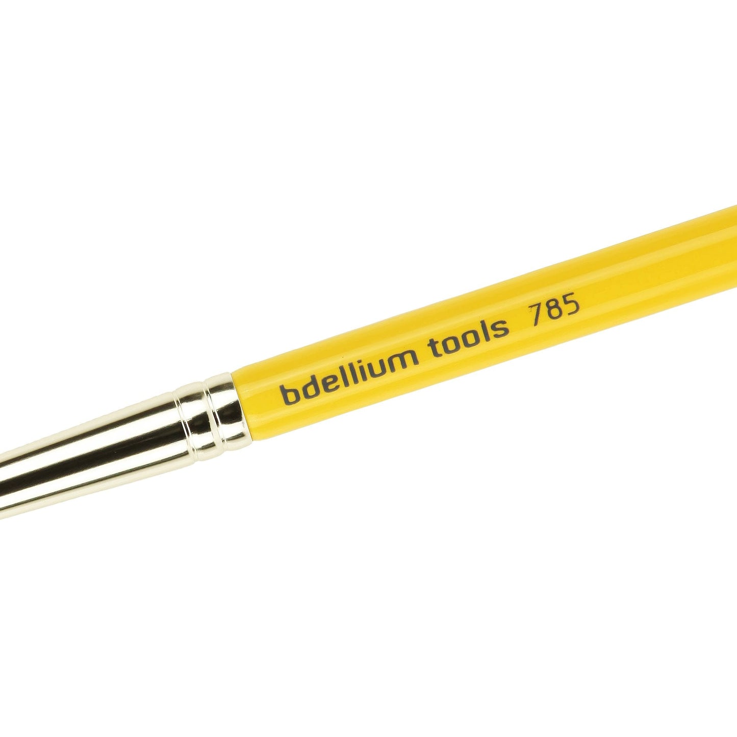 Bdellium Tools Professional Makeup Brush - Travel 785 Tapered Blending - Short Wooden Handle for Convenient Travel, For Applying Shadow (Yellow, 1pc) Beauty & Personal Care BDELLIUM TOOLS