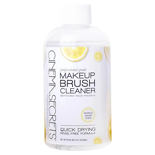 Cinema Secrets Original Makeup Brush Cleaner Solution - Professional Cleanser for Makeup Brushes - Quick-Drying, Rinse-Free Formula - Removes Stubborn Beauty & Personal Care CINEMA SECRETS