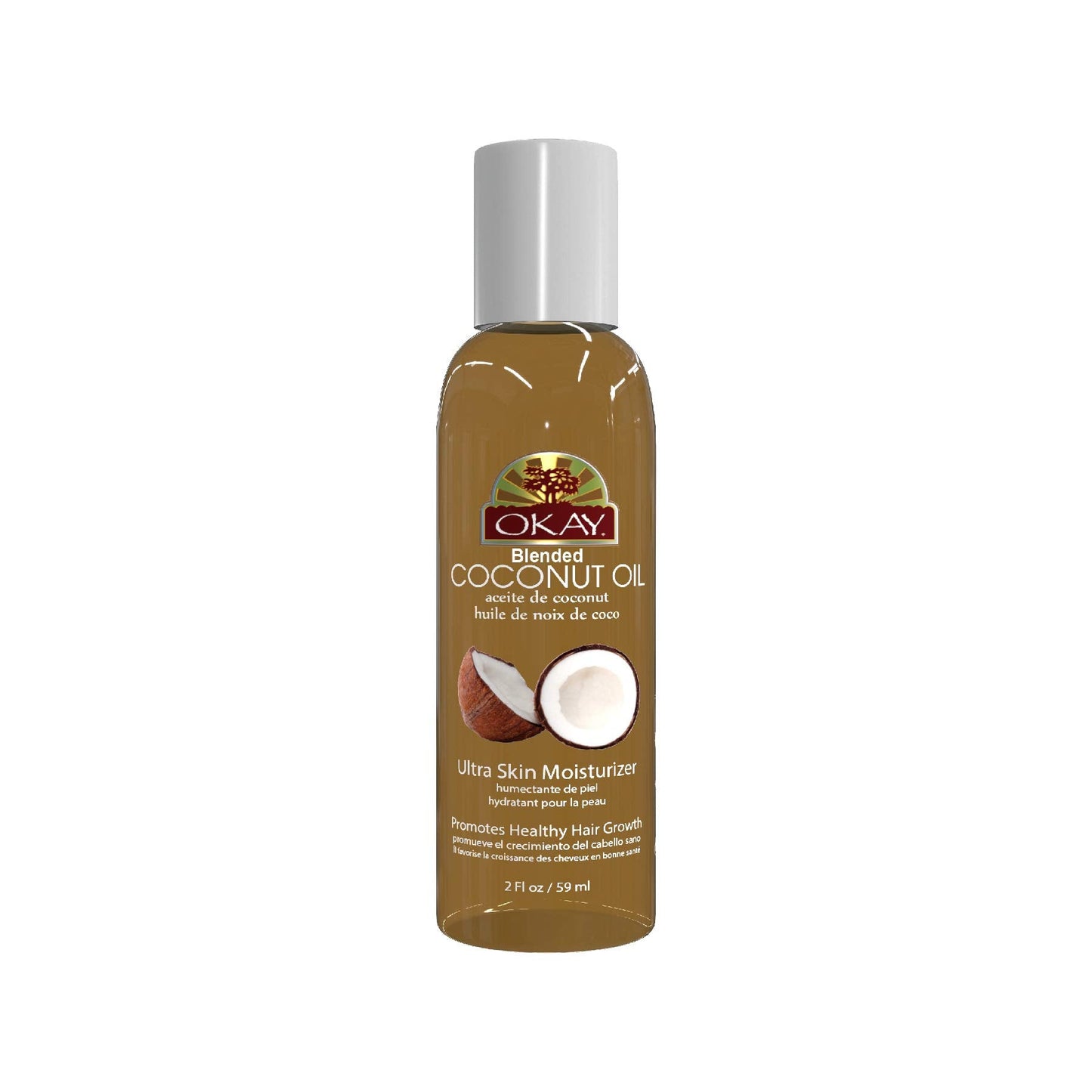Okay | Blended Coconut Oil | For Hair and Skin | 2 Ounce Beauty & Personal Care OKAY