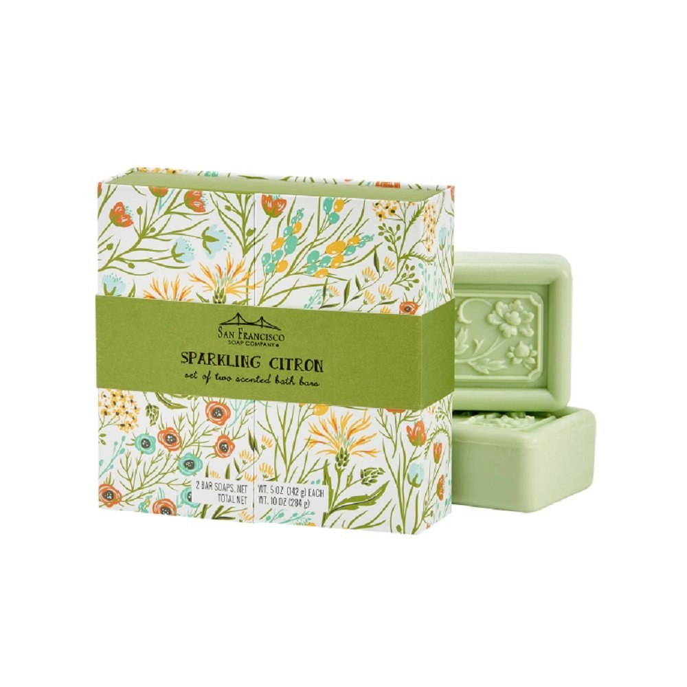 San Francisco Soap Company Exotic Floral Gift Boxed Set, Sparkling Citron Beauty & Personal Care San Francisco Soap Company