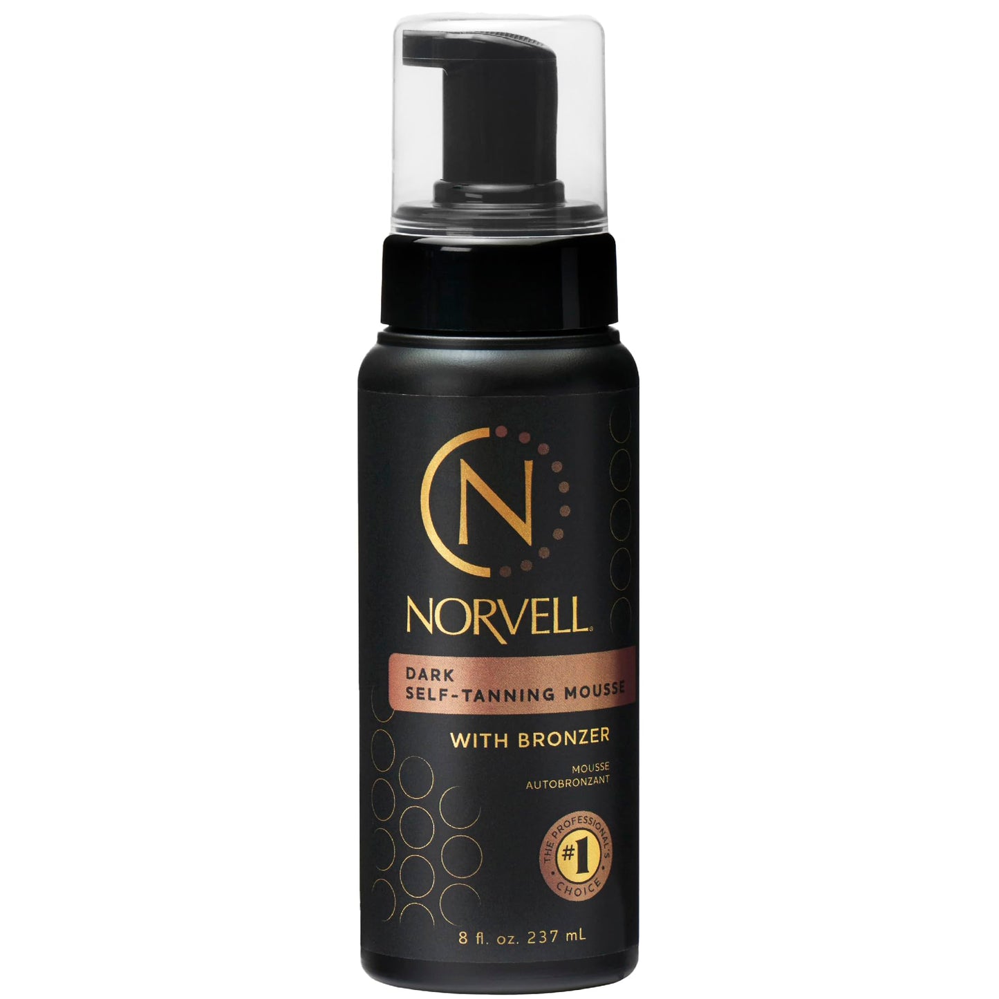 Norvell Sunless Dark Self Tanner Mousse with Bronzer 8 fl oz - Instant Natural Looking Fake Tan for a Bronzing Glow, Streak Free, Fast Drying, Long Beauty & Personal Care Norvell